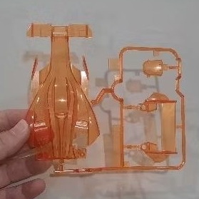 Body Flame Astute Clear Orange Ori Tamiya