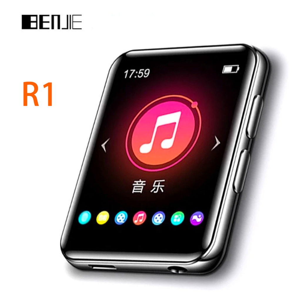 NEW Benjie R1 Layar Sentuh Bluetooth Video Metal MP3 Player Portable FM Radio iPod Nano Walkman