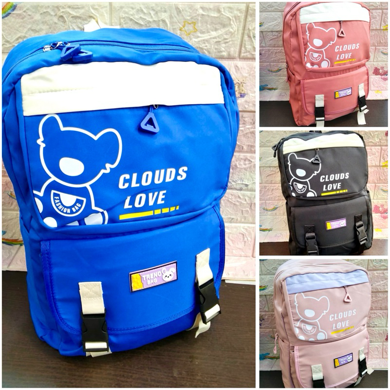TAS RANSEL DEWASA CLOUD LOVE 1638 40x30x15cm//RANSEL BACKPACK