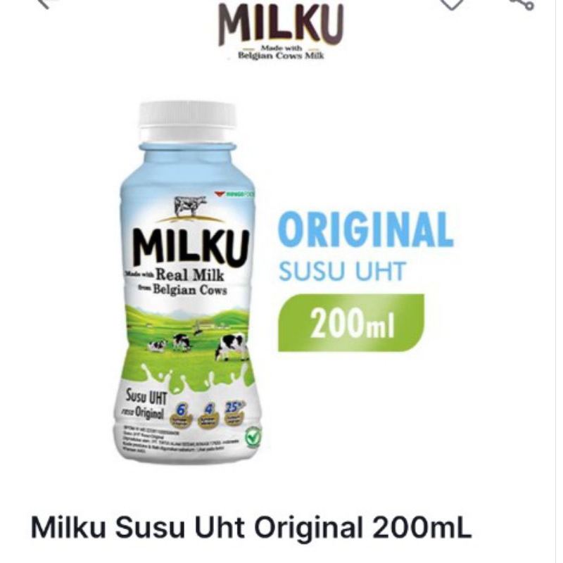 

milku susu uht original 200ml
