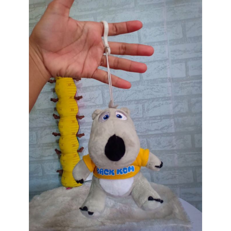 gantungan kunci boneka beruang Bernard