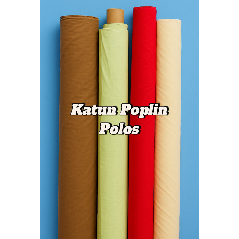 Kain Katun Jepang Premium Tokai Senko Poplin Polos Warna Lengkap | Kain Katun Meteran