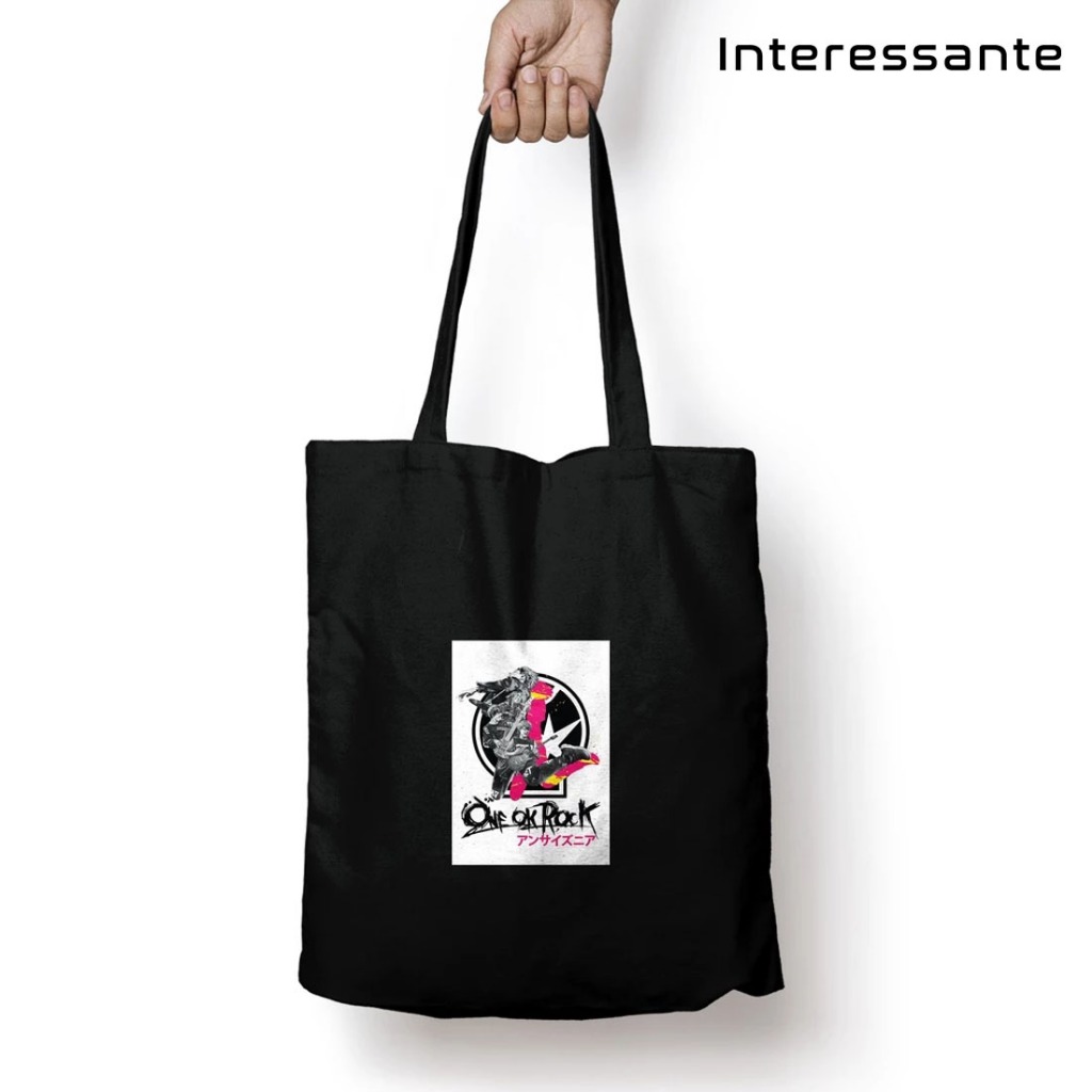 Totebag Band One Ok Rock Tote Bag Pria Wanita Resleting Distro Kekinian #141