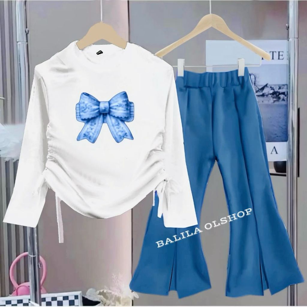 Baju Lebaran Anak Perempuan 2026 Stelan Tanggung 8-9Thn Satuset Bju Anak Lbaran Tunik Pakaian Ngaji 