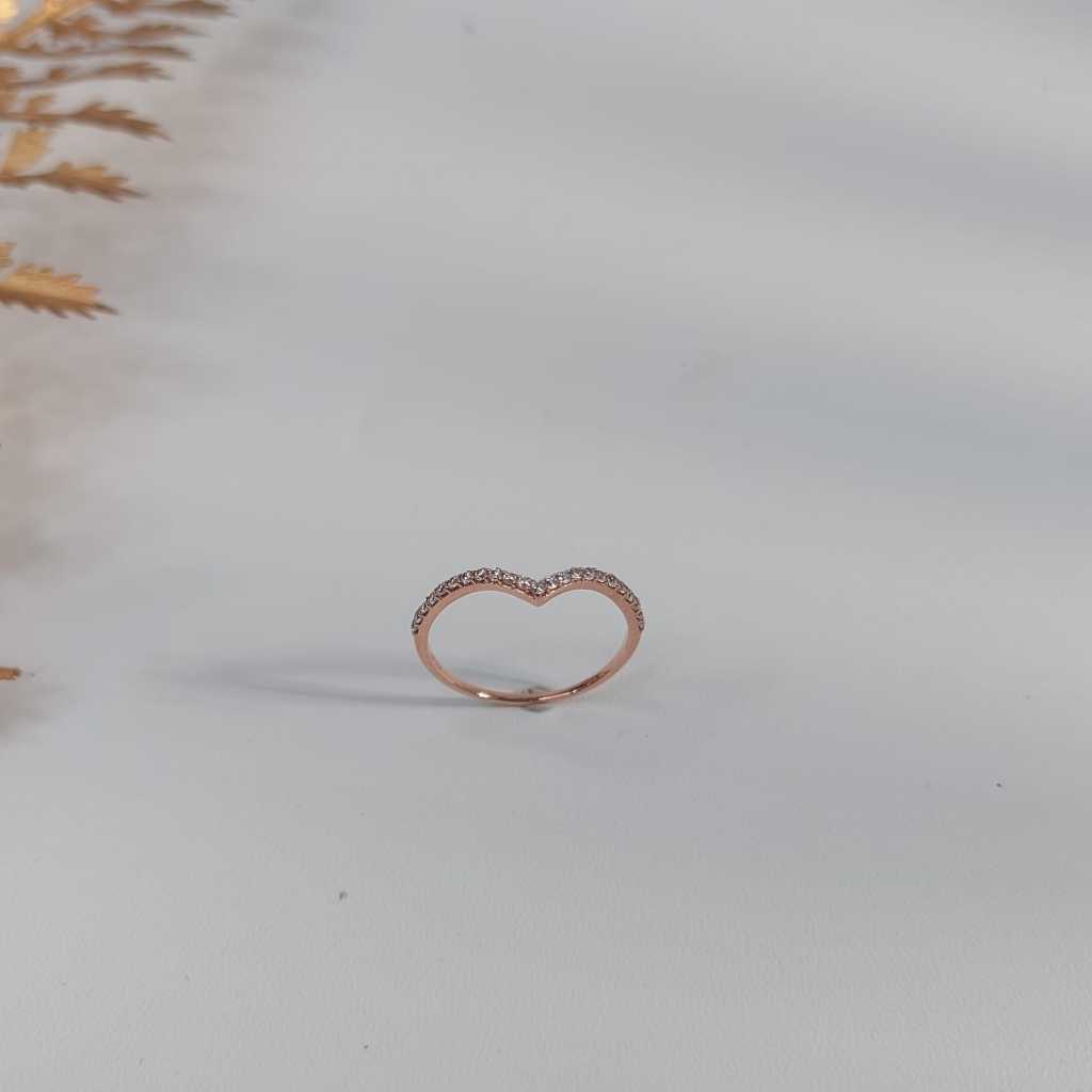 AJ Gold & Jewellery - Listring V - Cincin Emas 17k 750% RG