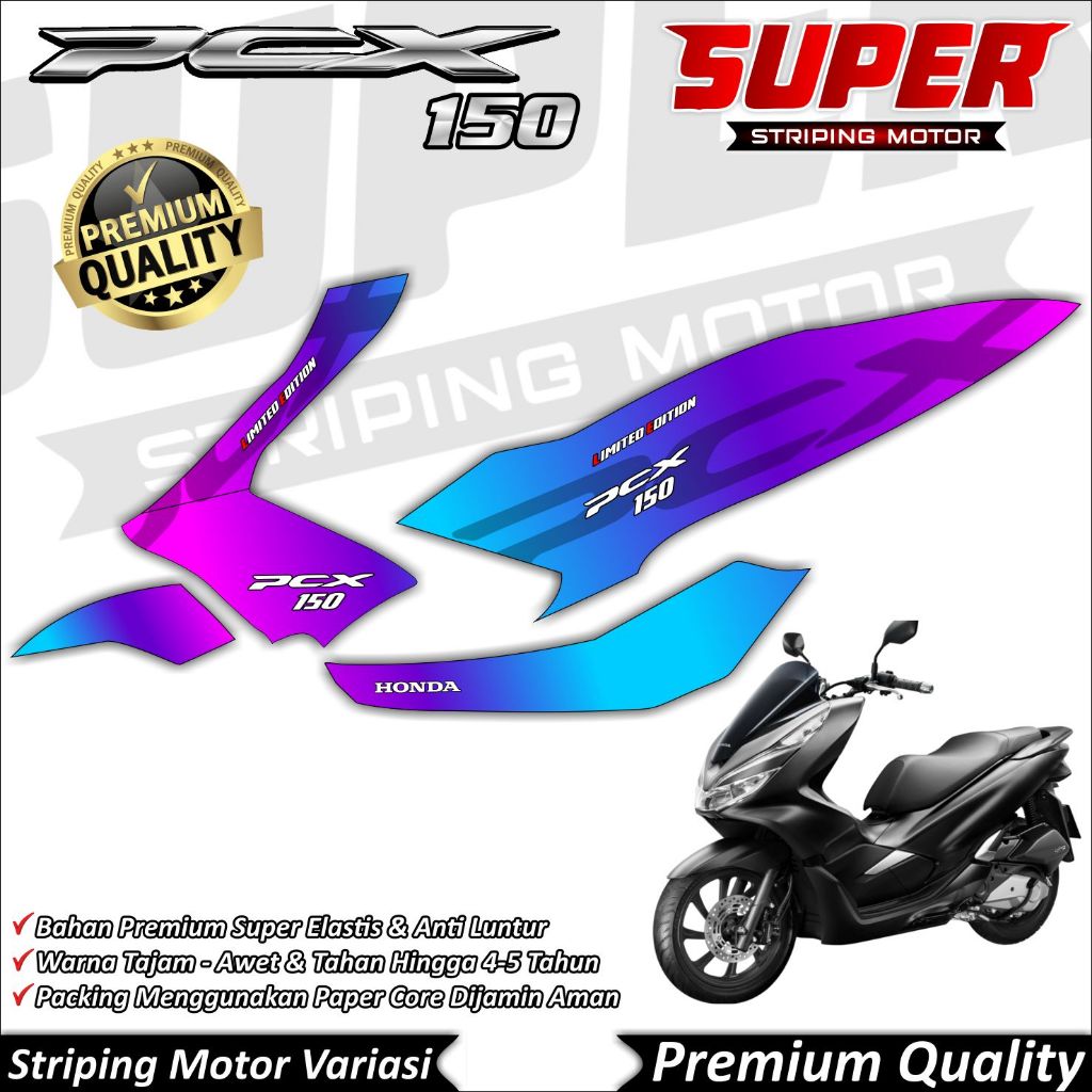 Stiker PCX 150 2019 Anti Luntur keren Striping PCX 150 Striping Honda PCX 150 Bunglon
