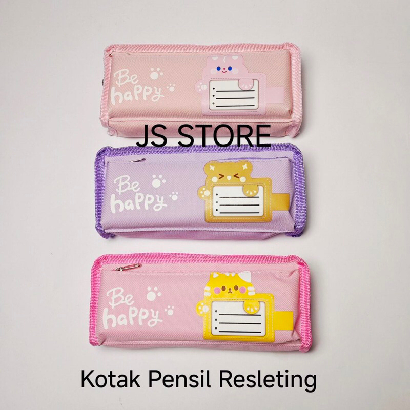 

Kotak Tempat Pensil Resleting Karakter Hewan Kucing Cat