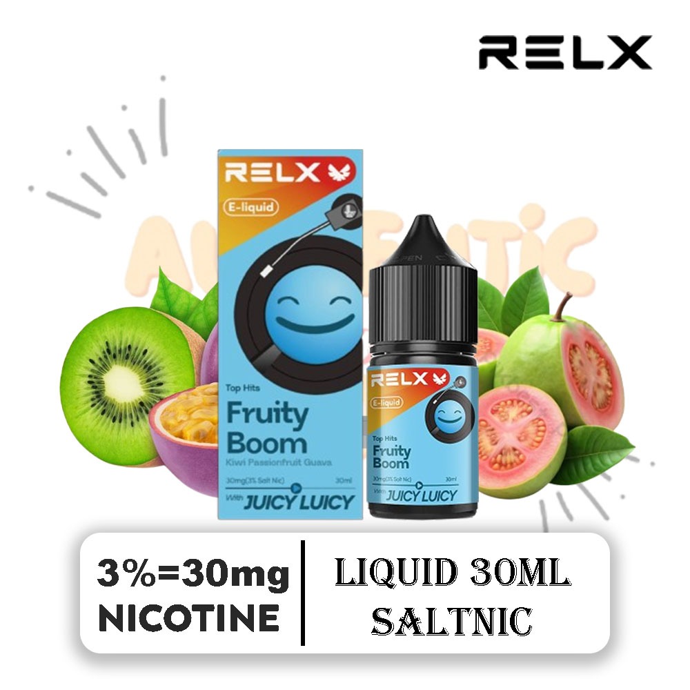 RELX LIQUID SALT NIC FRUITY BOOM 30ml