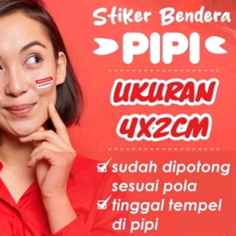

Sticker Pipi Bendera Merah Putih / Stiker Agustusan