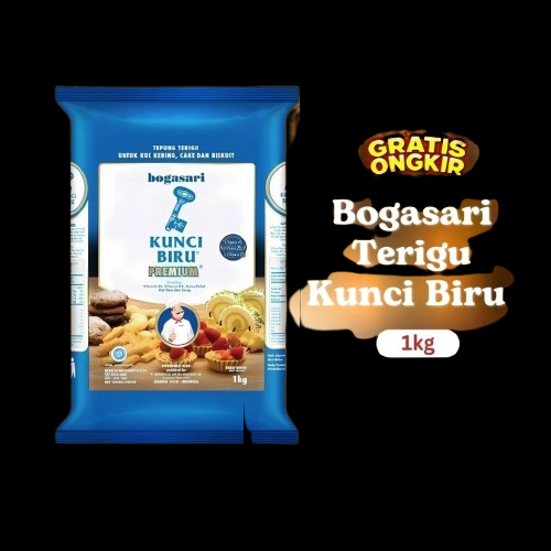 

Kunci Biru Premium Terigu 1kg / Terigu Kunci Biru 1 Kg / Tepung Terigu Kunci Biru