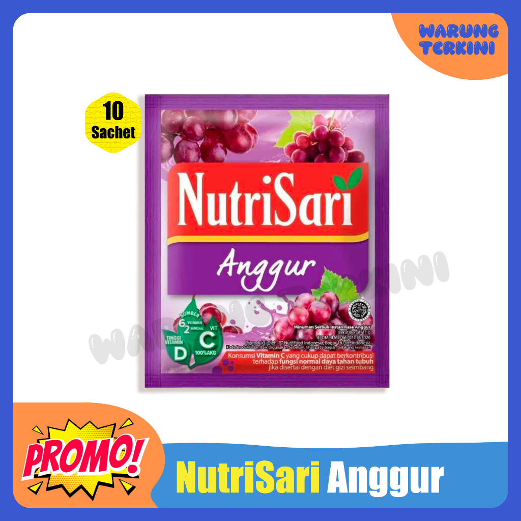 

Nutrisari Anggur 1 Renceng || Minuman Menyegarkan