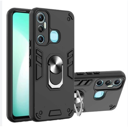HARD CASE INFINIX SMART 8 | SMART 8 PRO | SMART 8 PLUS CASING ROBOT + RING MAGNETIC HOLDER