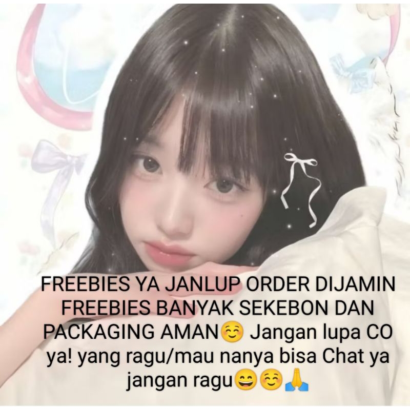 

Freebies sekebon! [± , ±] dijamin gak nyesel karena sebanyak itu bestiee buruan Co ya!!! jangan ragu ya buat Chat ya bestie seller fast respon ya ! Janlup order ya bestieku
