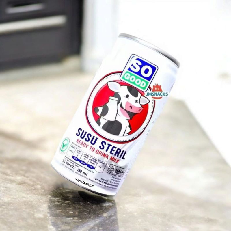 

SO GOOD SUSU SAPI STERIL 189 ML KEMASAN KALENG / SUSU SAPI MURNI