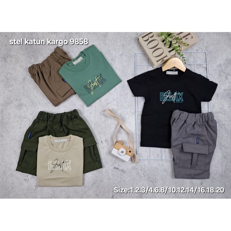 SET ANAK LAKI LAKI KARGO WIBOS 1-8T
