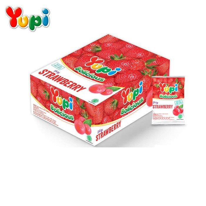 

YUPI 500 BOLICIOUS STRAWBERRY DUS ( 12 BOX )