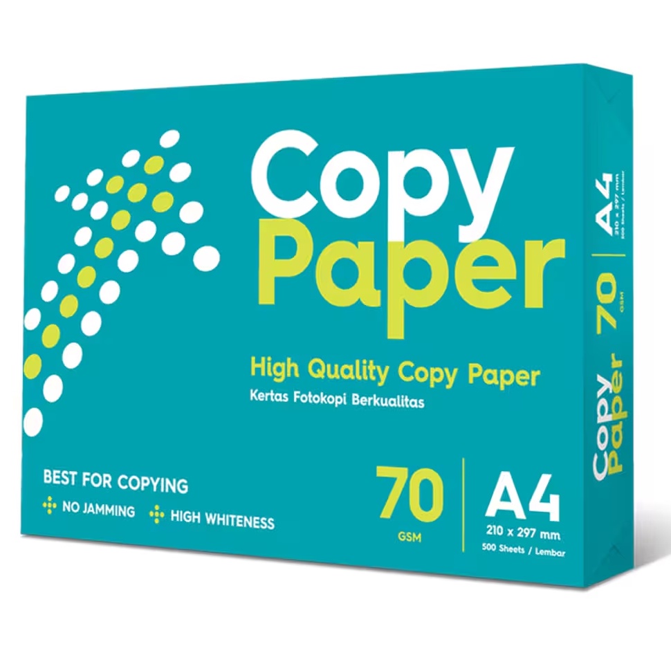 

KODE H48U Copy Paper Kertas HVS A4 75 Gr 1 Rim 5 Lembar