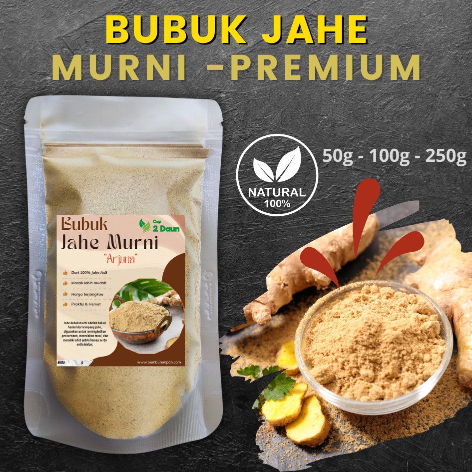 

Bubuk Jahe Murni Tanpa Campuran 50g 100g 250g By Sorjo Spice