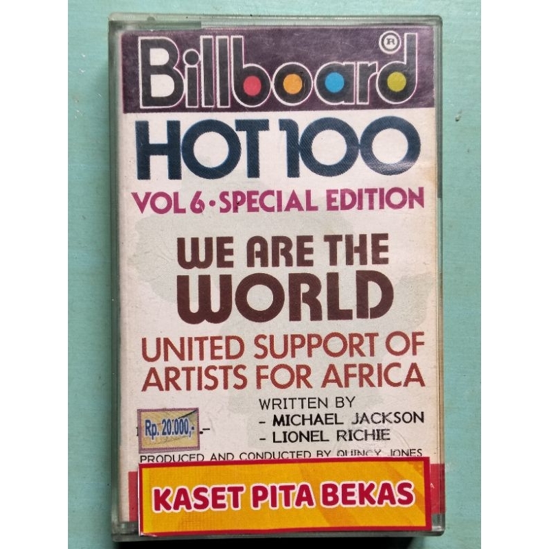 kaset pita bekas Billboard hot 100 vol 6