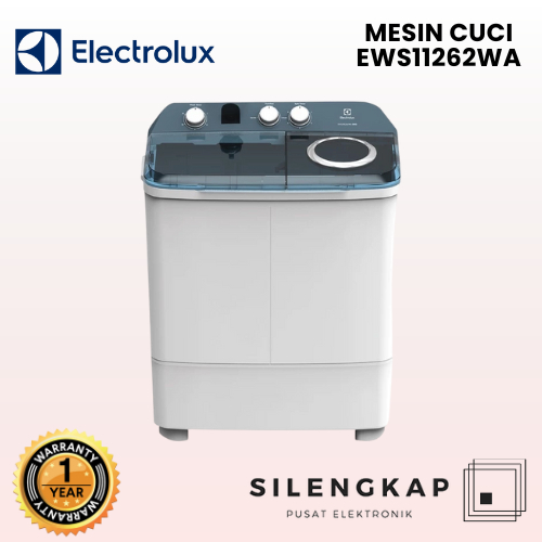 Electrolux Mesin Cuci 2 Tabung 10KG EWS11262WA / EWS 11262 WA 11262WA