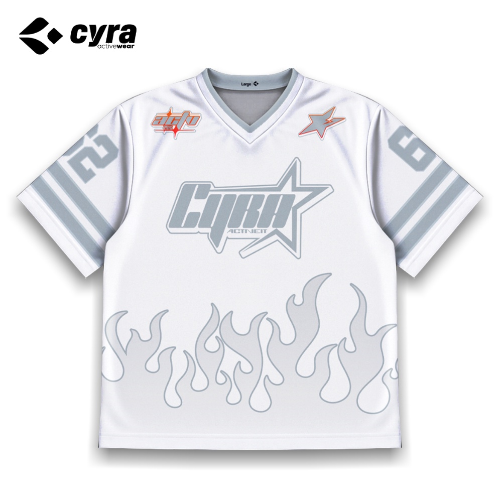 KODE M3R Jersey Oversize HECATE White Series  Cyra Activewear