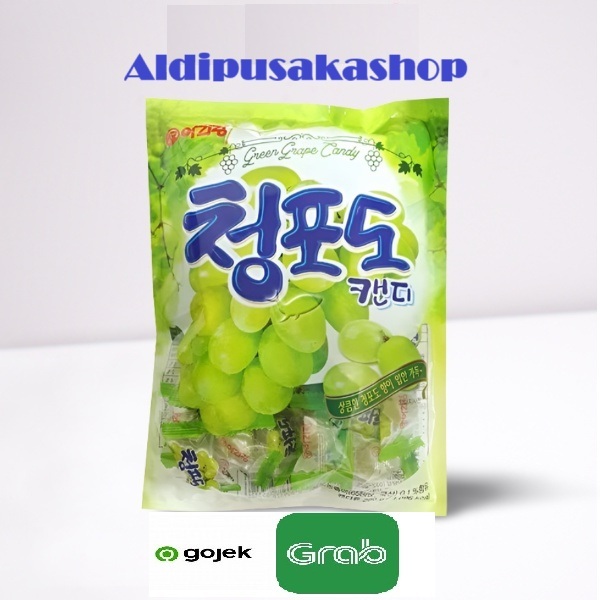

Arirang Green Grape Flavour Candy 280g - Permen Anggur Made In Korea