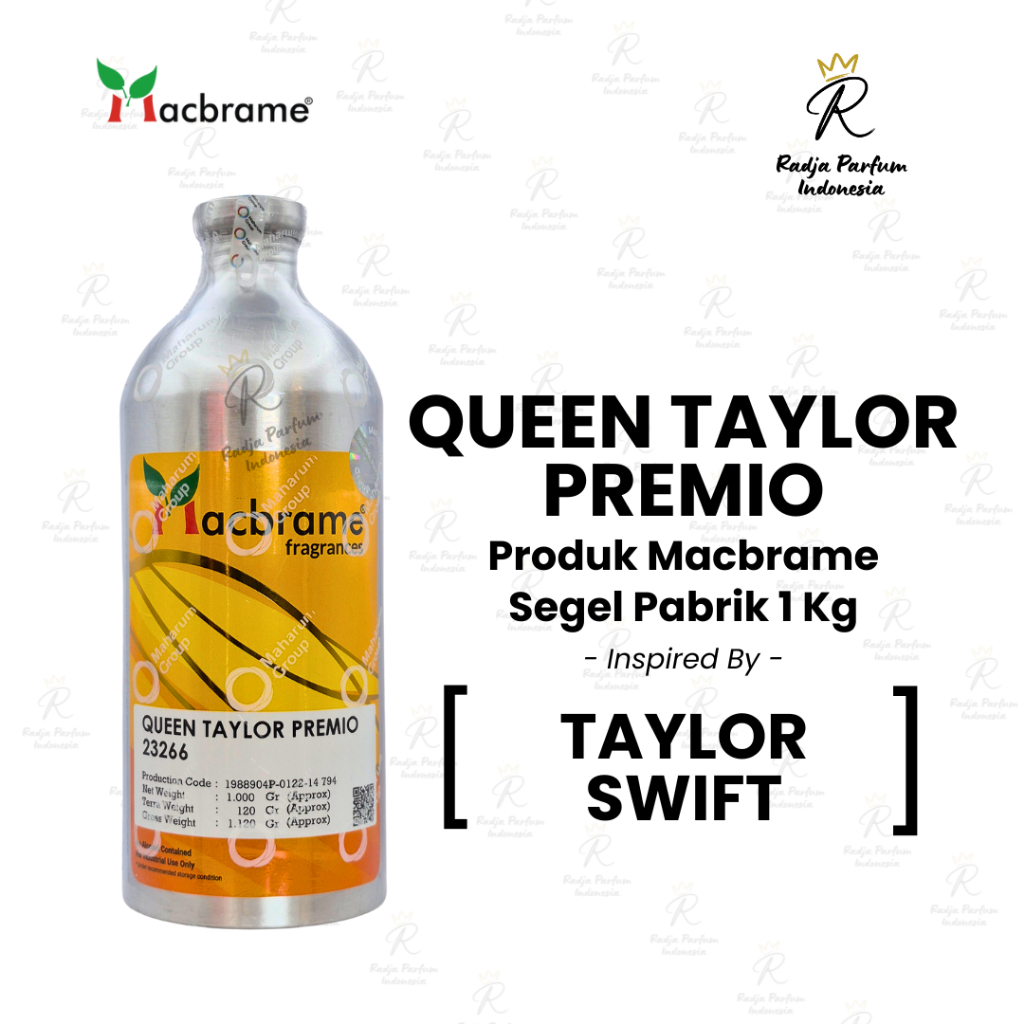 Bibit Parfum Queen Taylor Premio Macbrame Segel Pabrik 1Kg Searah Taylor Swift