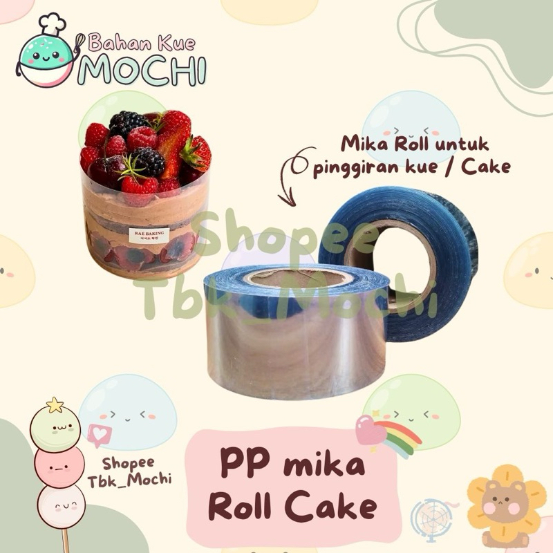 Mika Roll Pinggiran Kue 1 Meter / PP Mika Roll Meteran / Mika Kue / Mika Cake