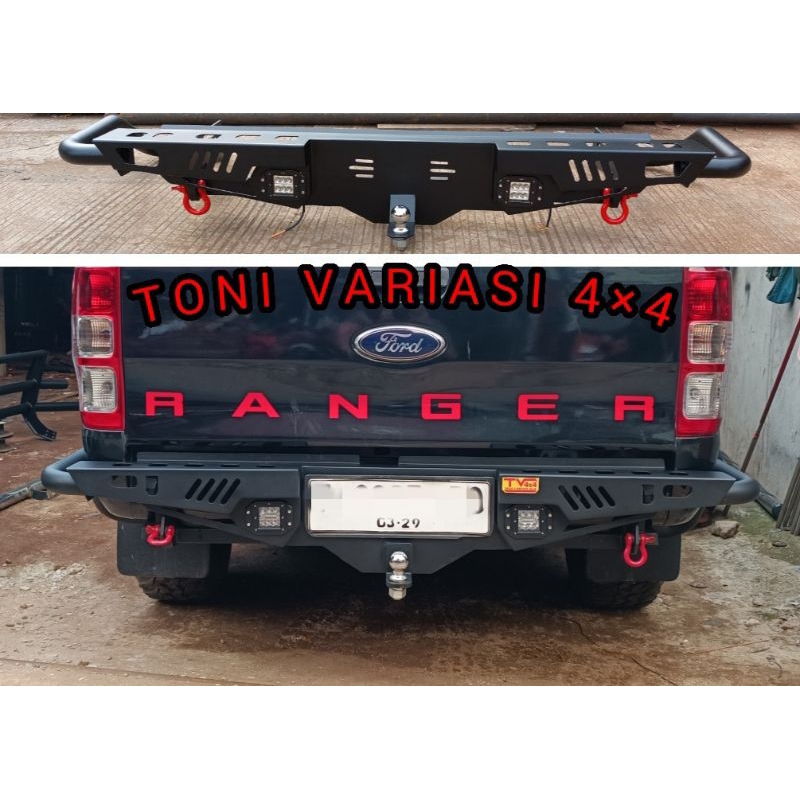 Bemper Bumper Belakang Offroad-X V2 Ford Ranger T6