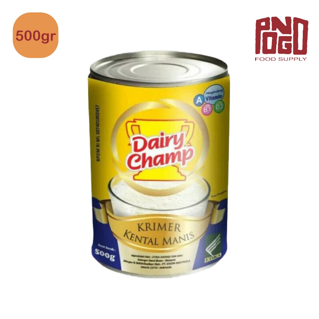 

Dairy Champ 480gr | Susu Kental Manis | SKM Dairy Champ Kaleng