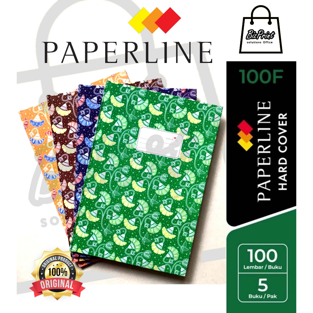 BUKU FOLIO BESAR PAPERLINE ISI 100 DAN 200 LEMBAR Original PAPERLINE
