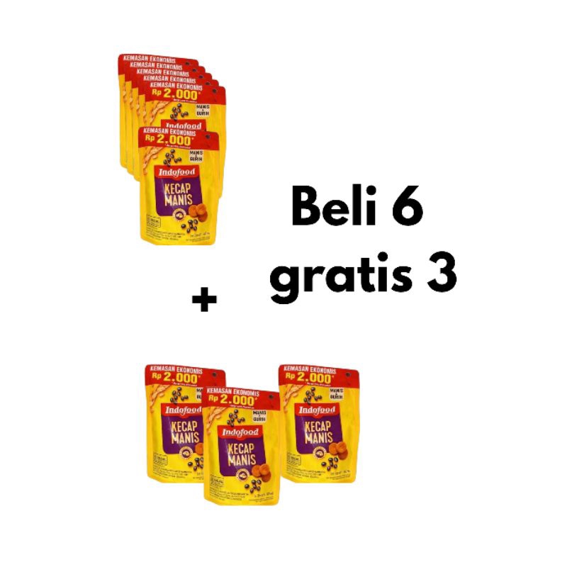 

kecap manis beli 6 gratis 3