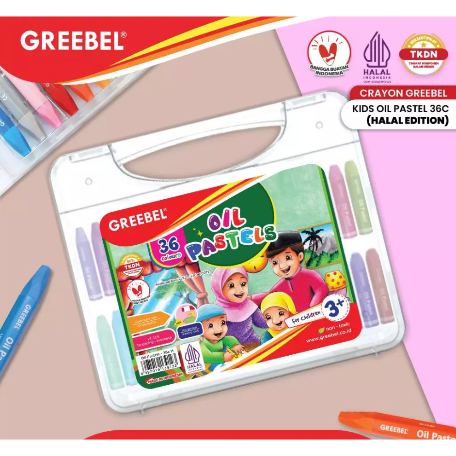 

GREEBEL Crayon Krayon Oil Pastel Halal Edition 36 Warna