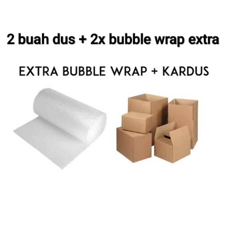 

2 BUAH DUS + 2x BUBBLE WRAP EXTRA PACKING TAMBAHAN UNTUK PAKET PESANAN ANDA LEBIH AMAN