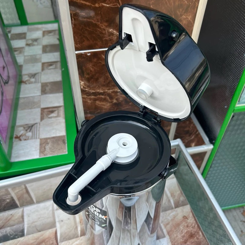 Sunflask - Termos Air Panas Stainless 2 Liter 2,5 Liter / Termos Pencet & Tuang
