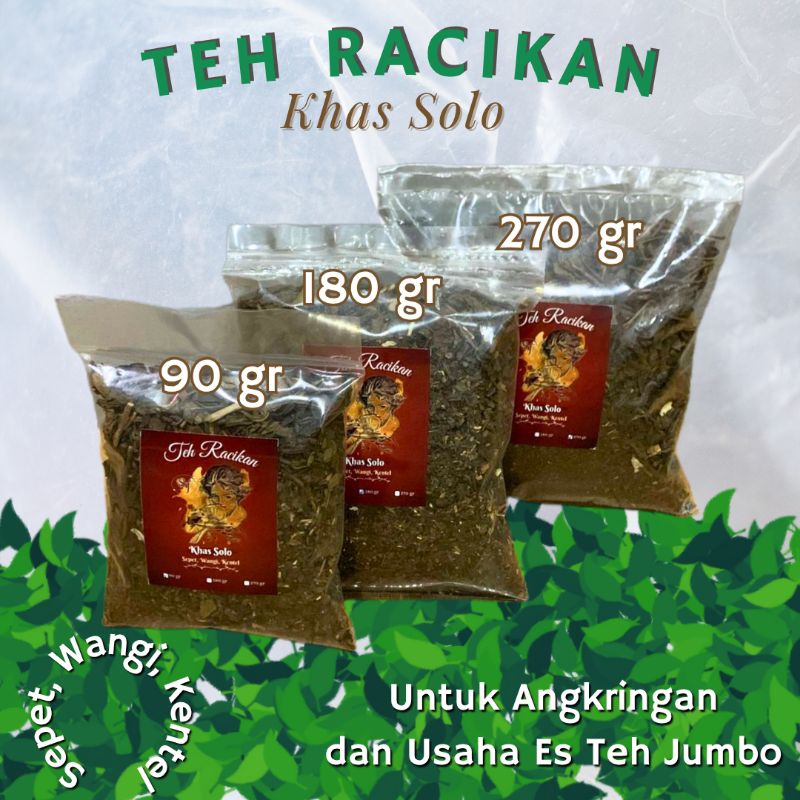 

Teh Racikan Premium Es Teh Jumbo Khas Solo by SJ (90 gr, 180gr, 270gr)
