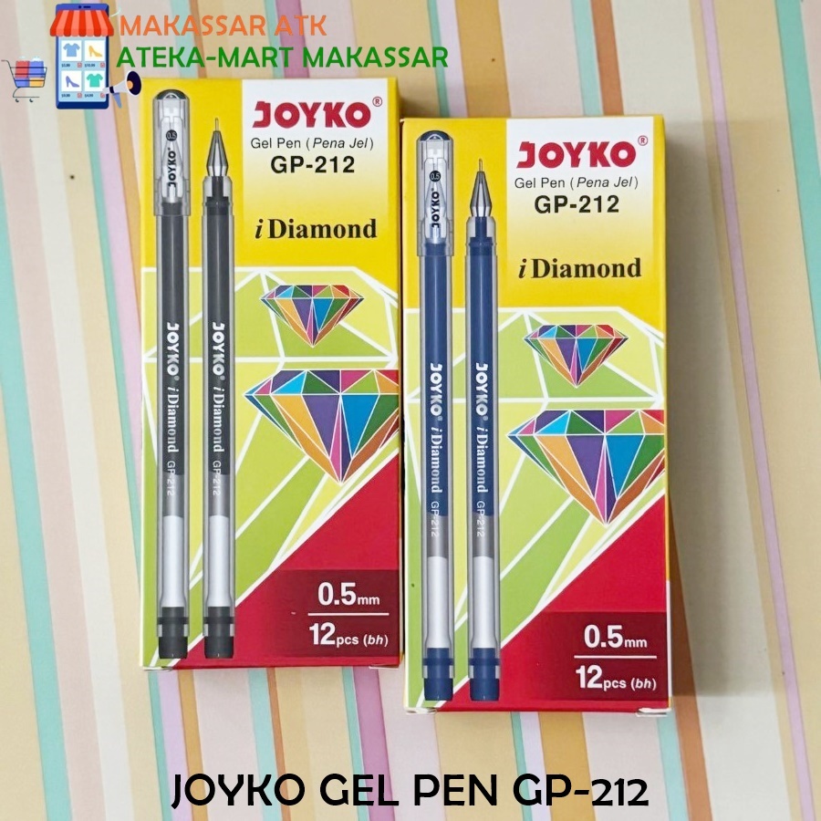 

[BOX/12PCS] JOYKO GEL PEN GP-212 I-DIAMOND