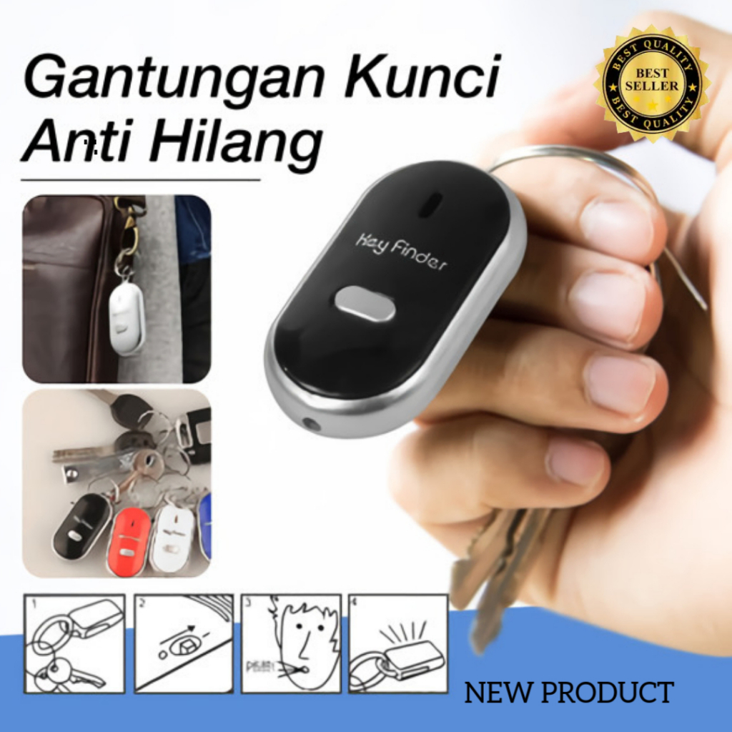 Cod Key Finder Gantungan Kunci Siul Bunyi Motor Mobil Anti Hilang Gantungan Kunci Key Finder Whistle
