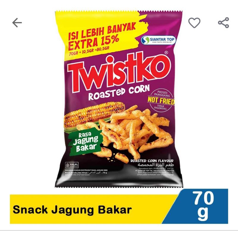 

Twisko snack jagung bakar 70G