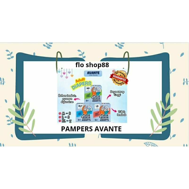 A - PAMPERS AVANTE / PAMPERS ORANG TUA CELANA