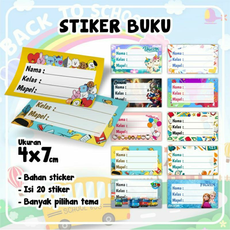 

STIKER NAMA BUKU TULIS