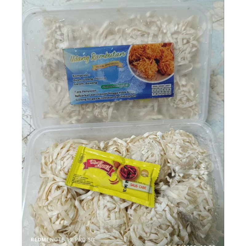 

1 box bola bola udang rambutan isi 8 pcs frozen free saos