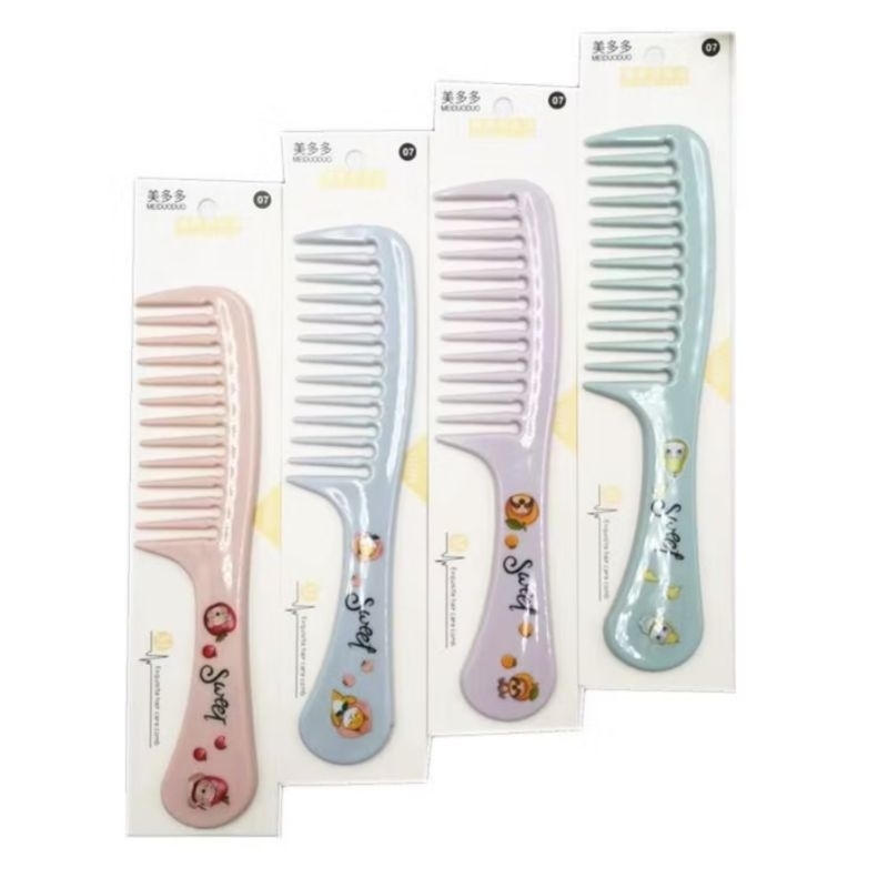SISIR RENGGANG PREMIUM BESAR SISIR JARANG MODEL LUCU WARNA MENARIK ANAK DAN DEWASA
