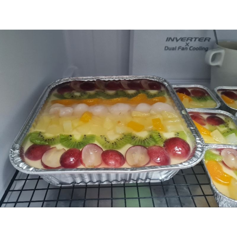 

Puding Buah Buttermilk Family 20x20 cm+ Vla 400 ml (4 botol×100 ml)