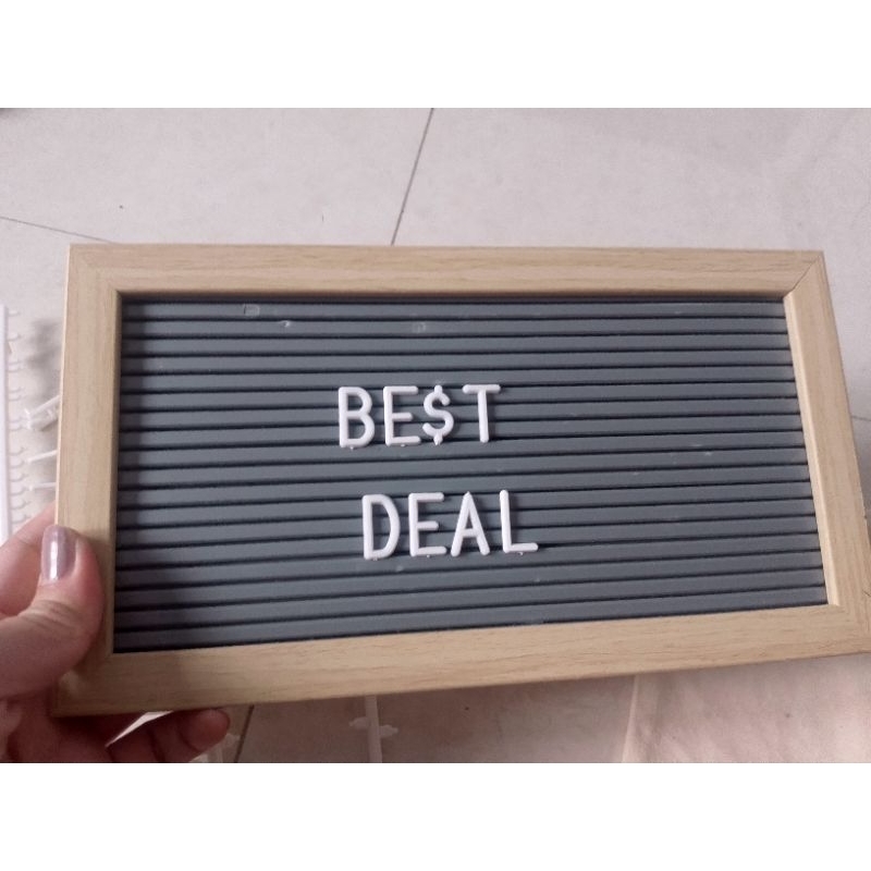 

Papan nama alphabet diy preloved