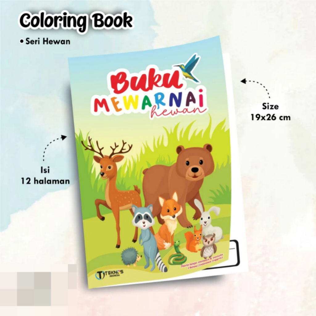 

BUKU EDUKASI ANAK SERI HEWAN - BUKU EDUKASI PAUD/TK - UKURAN A5 ISI 12 HALAMAN