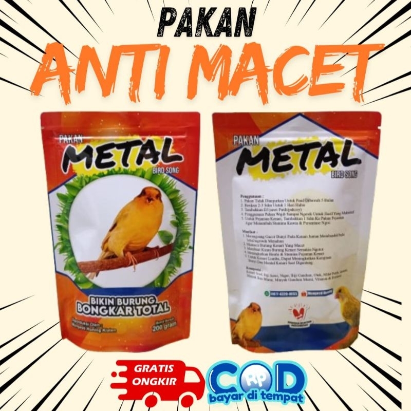 PAKAN KENARI MACET - PAKAN METAL BIRD SONG - BIKIN KENARI BONGKAR TOTAL
