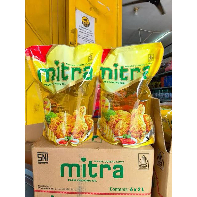 

( JATIM ) Minyak goreng mitra 2 literan isi 6 pouch perkarton