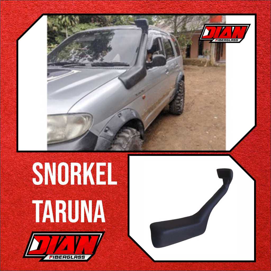 snorkel taruna berkualitas fiberglass selongsong lubang angin mobil taruna aksesoris variasi mobil t