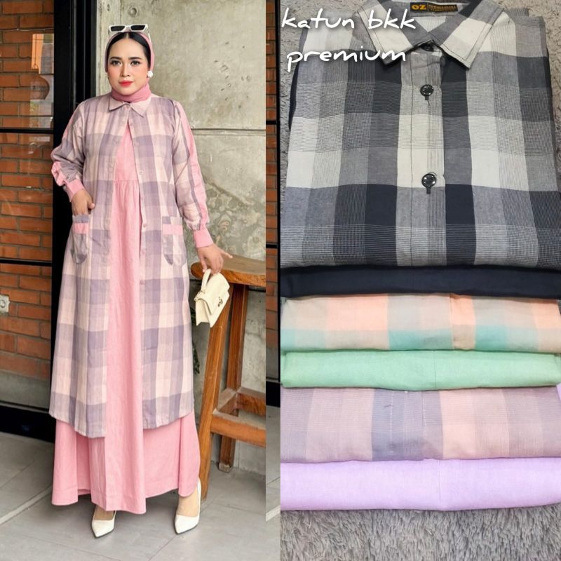 promo gamis stelan auter/gamis new oz/gamis mza/set mza/dress mza/midi dress shaqueenara/midi dress 